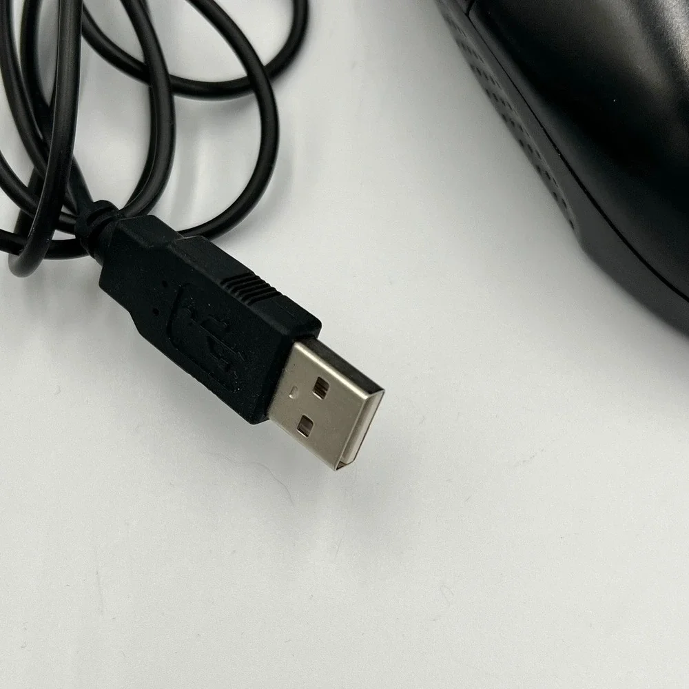 Unbranded Optical Mouse Unisex OS Black Very Good USB Wired MO-M123RU